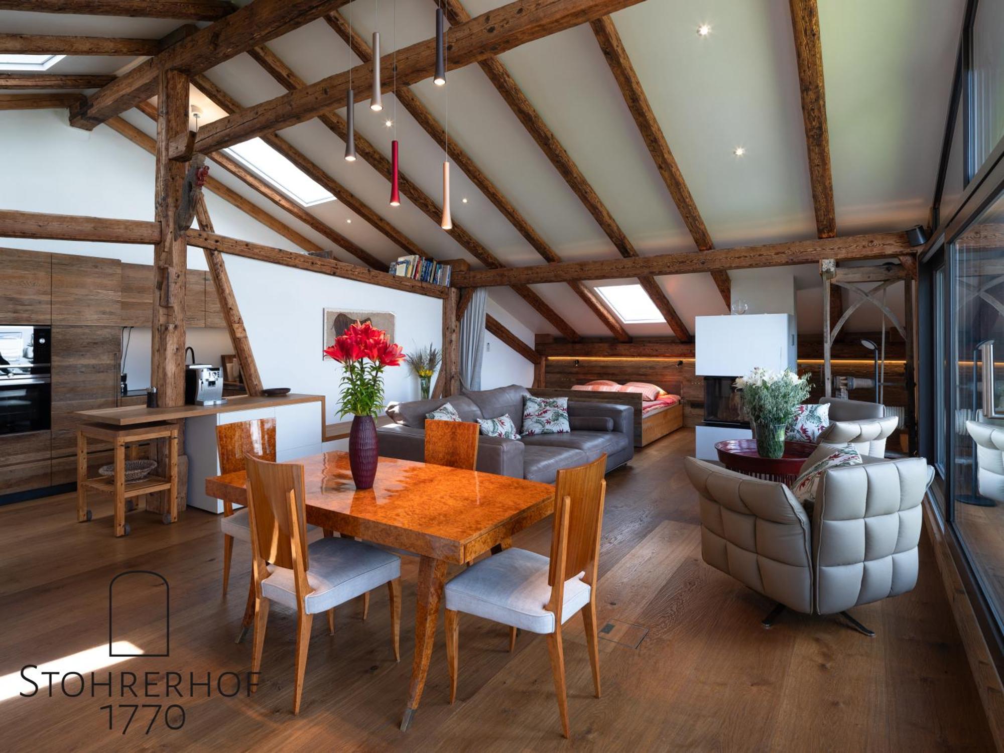 5 Sterne Penthouse-Loft Gut Stohrerhof Bis 4 Personen Dießen am Ammersee Exterior foto